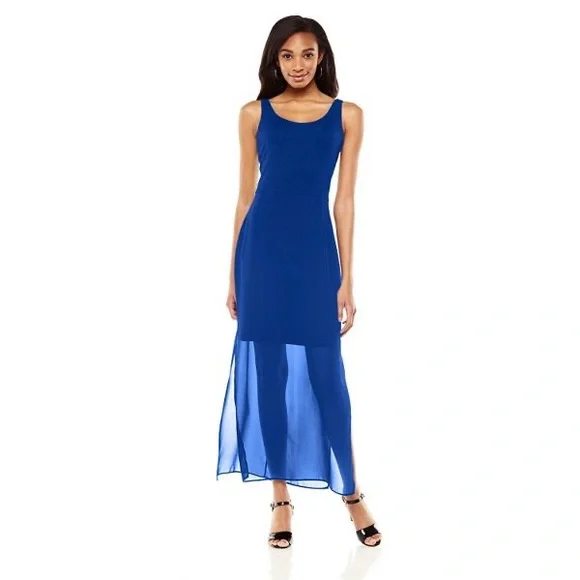 Apt. 9 | Dresses | Apt 9 Royal Blue Chiffon Maxi Dress
